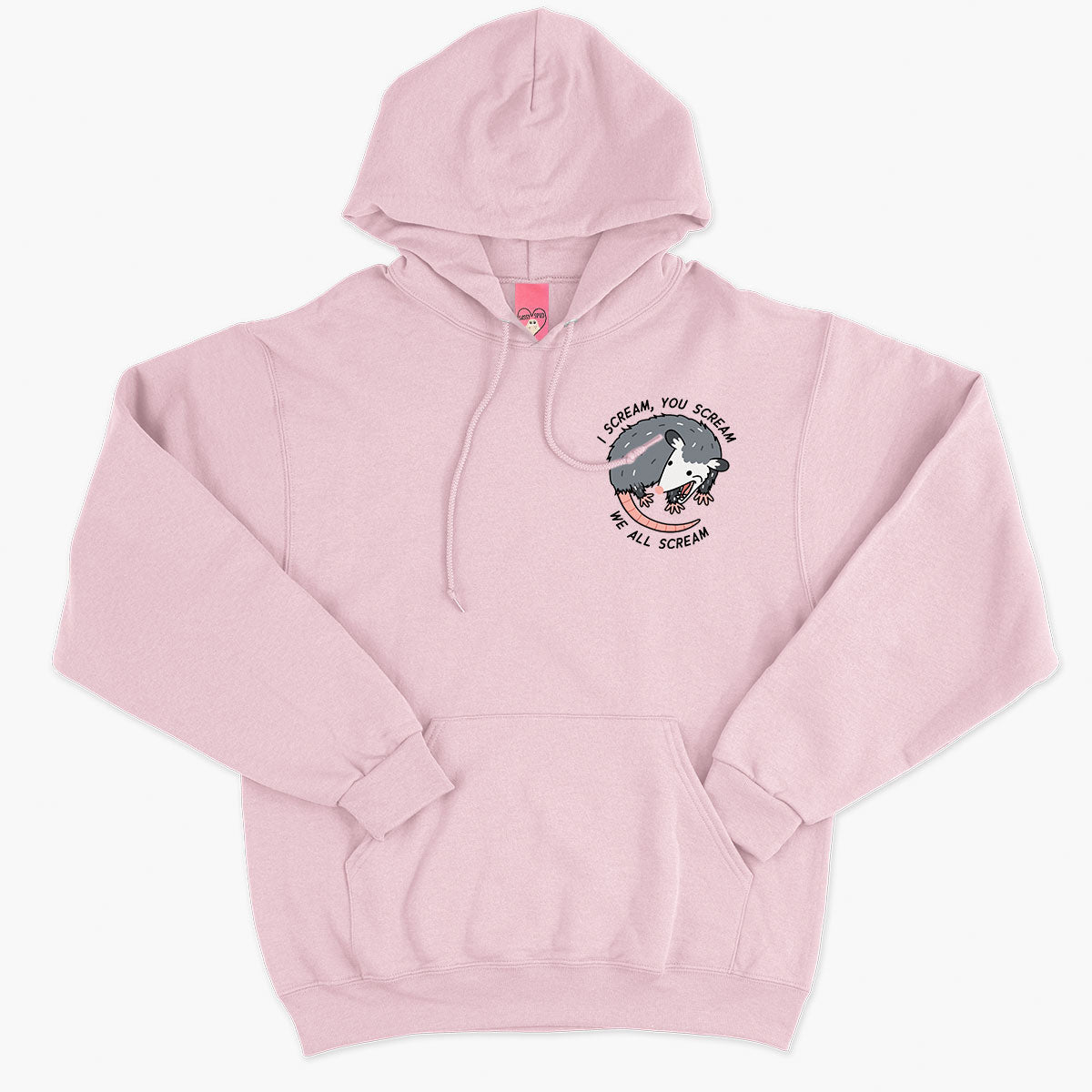 We All Scream Possum Hoodie (Unisex)-Printed Clothing, Printed Hoodie, JH001-Sassy Spud