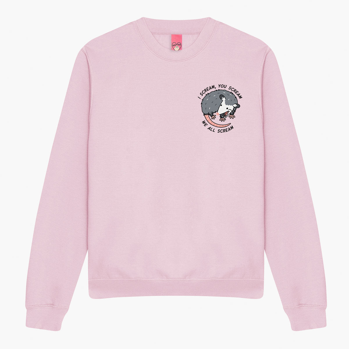 We All Scream Possum Sweatshirt (Unisex)-Printed Clothing, Printed Sweatshirt, JH030-Sassy Spud
