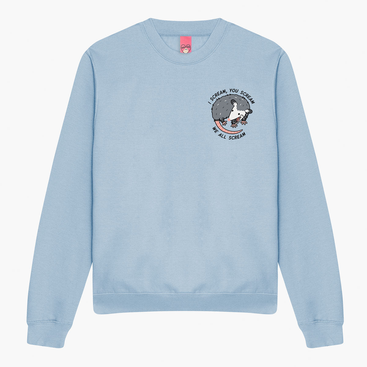 We All Scream Possum Sweatshirt (Unisex)-Printed Clothing, Printed Sweatshirt, JH030-Sassy Spud