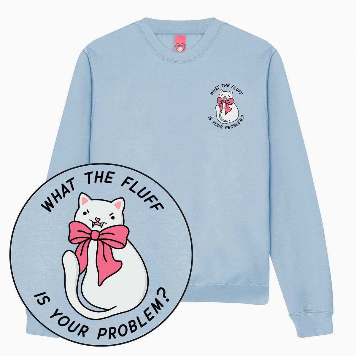 What The Fluff Sweatshirt (Unisex)-Printed Clothing, Printed Sweatshirt, JH030-Sassy Spud