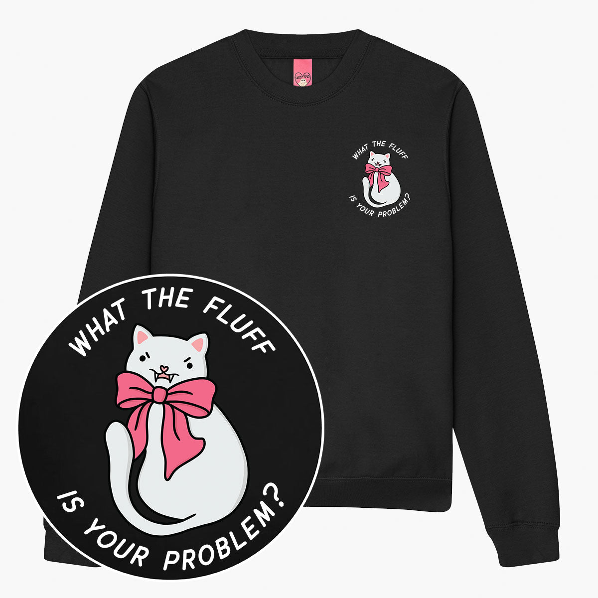 What The Fluff Sweatshirt (Unisex)-Printed Clothing, Printed Sweatshirt, JH030-Sassy Spud