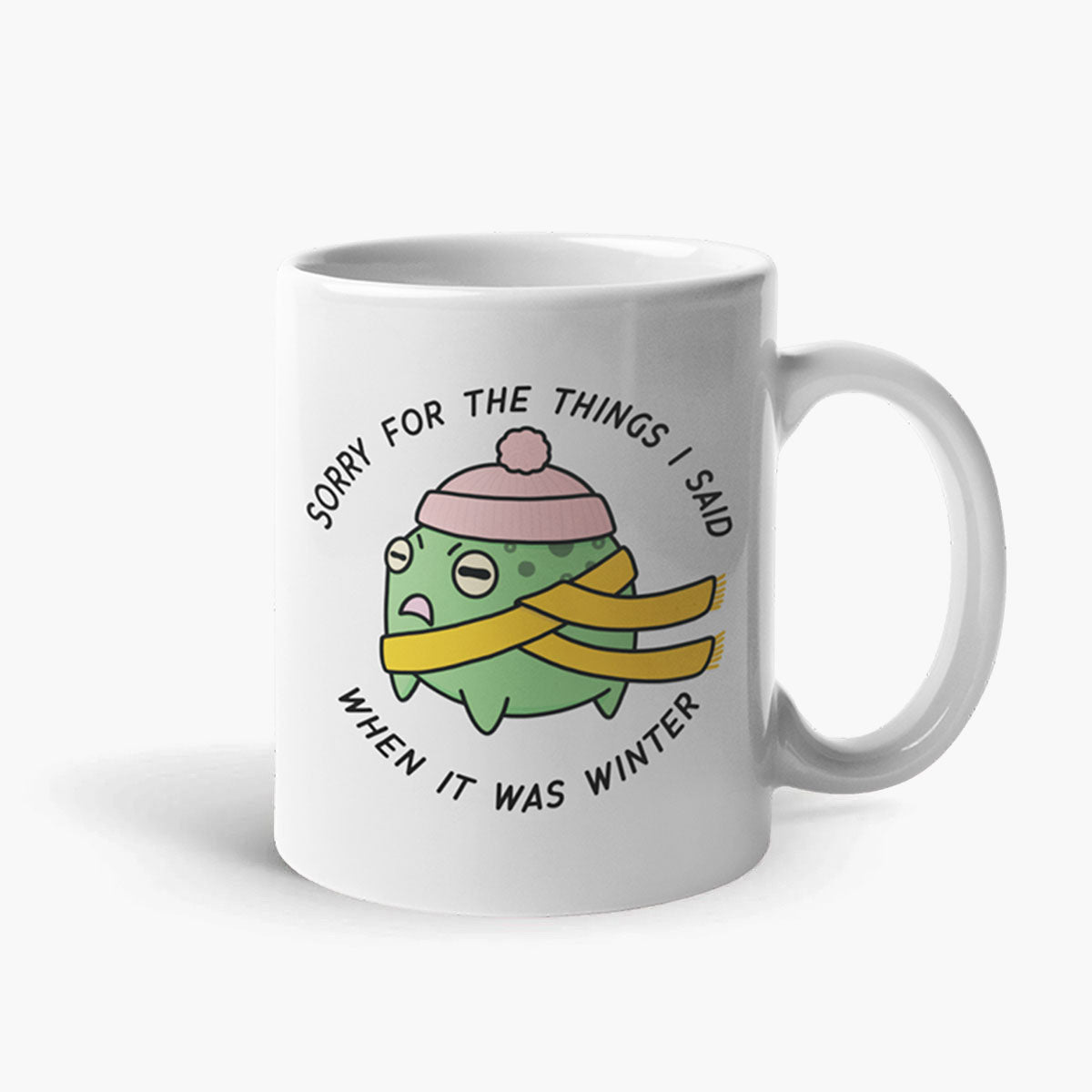 Winter Woes Coffee Mug-Funny Gift, Funny Coffee Mug, 11oz White Ceramic-Sassy Spud