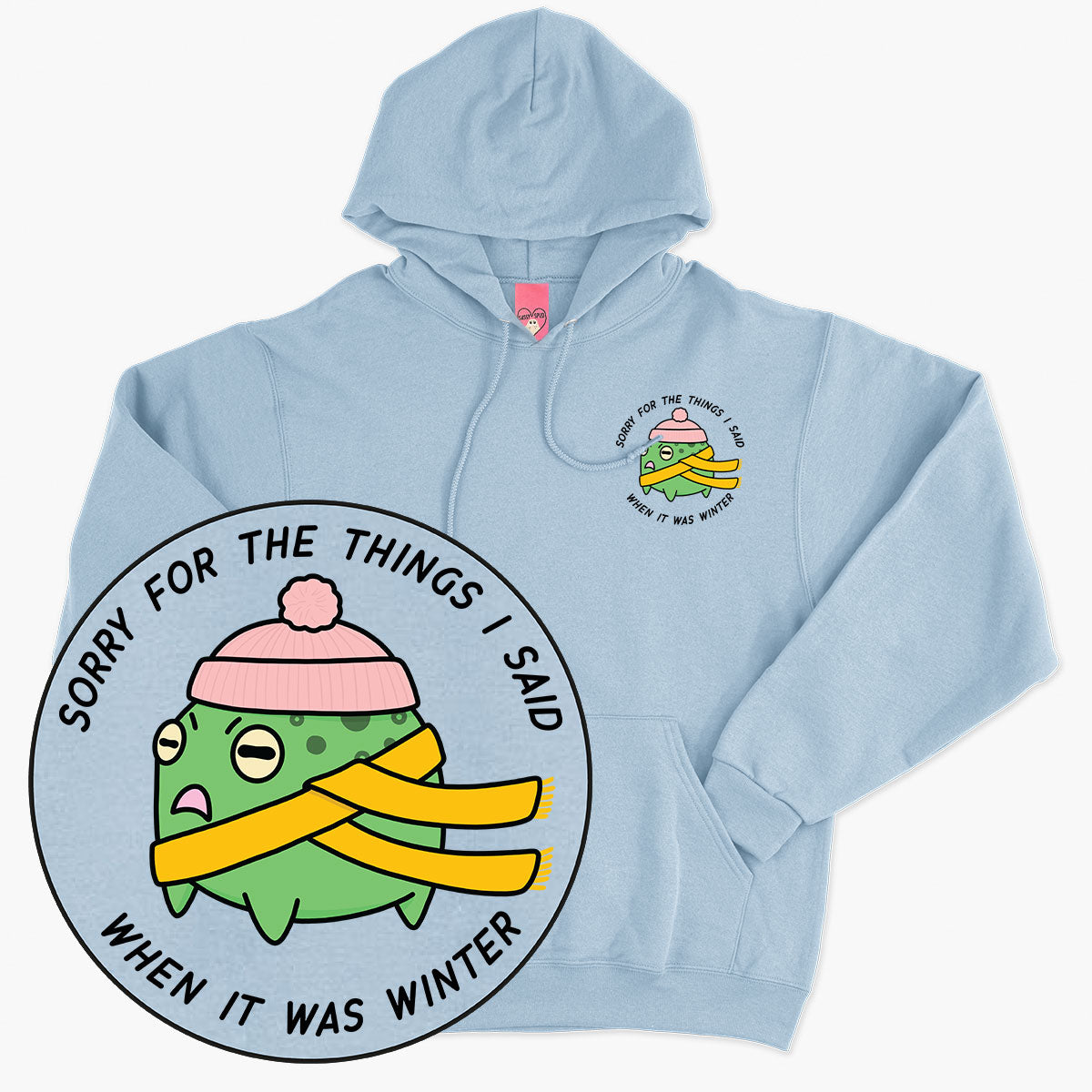 Winter Woes Hoodie (Unisex)-Printed Clothing, Printed Hoodie, JH001-Sassy Spud