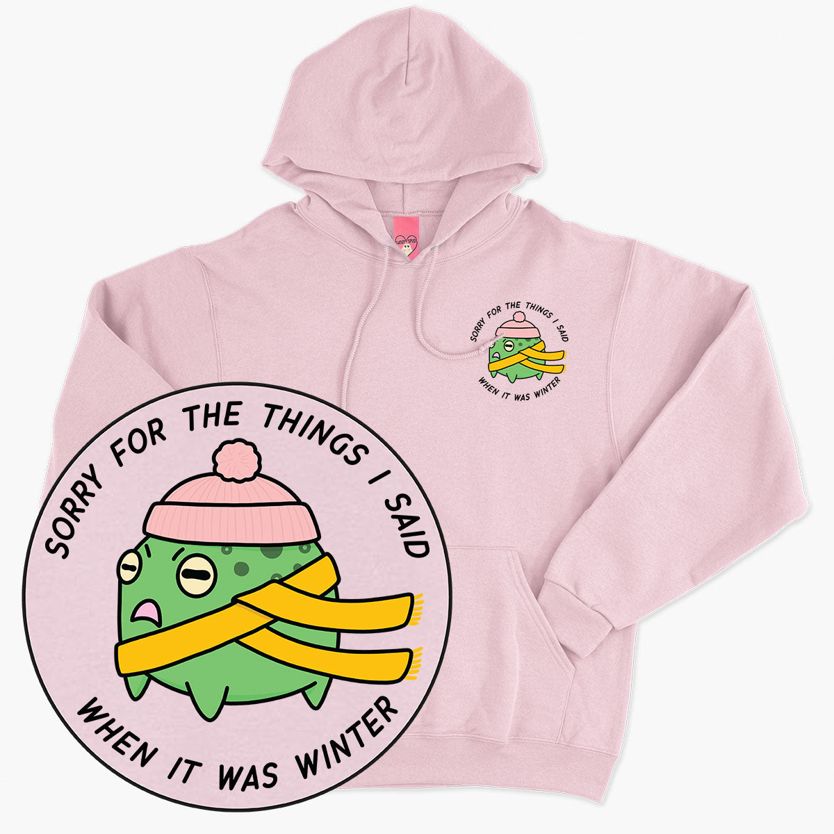 Winter Woes Hoodie (Unisex)-Printed Clothing, Printed Hoodie, JH001-Sassy Spud