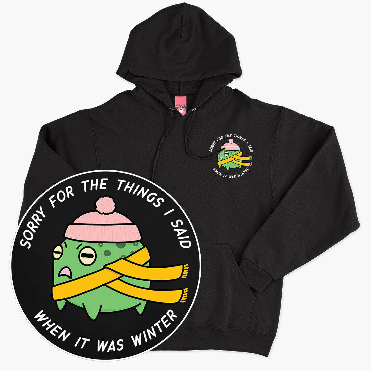 Winter Woes Hoodie (Unisex)-Printed Clothing, Printed Hoodie, JH001-Sassy Spud