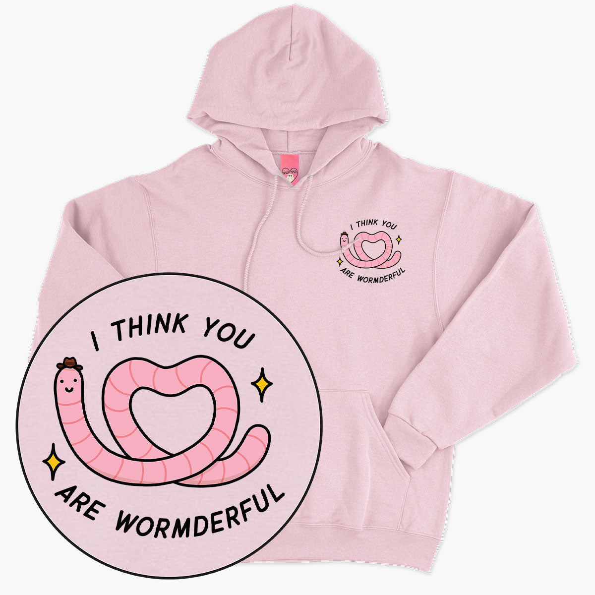 Wormderful Hoodie (Unisex)-Printed Clothing, Printed Hoodie, JH001-Sassy Spud