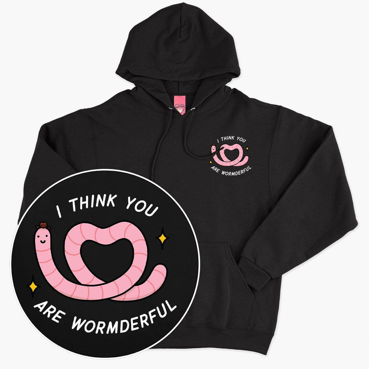 Wormderful Hoodie (Unisex)-Printed Clothing, Printed Hoodie, JH001-Sassy Spud