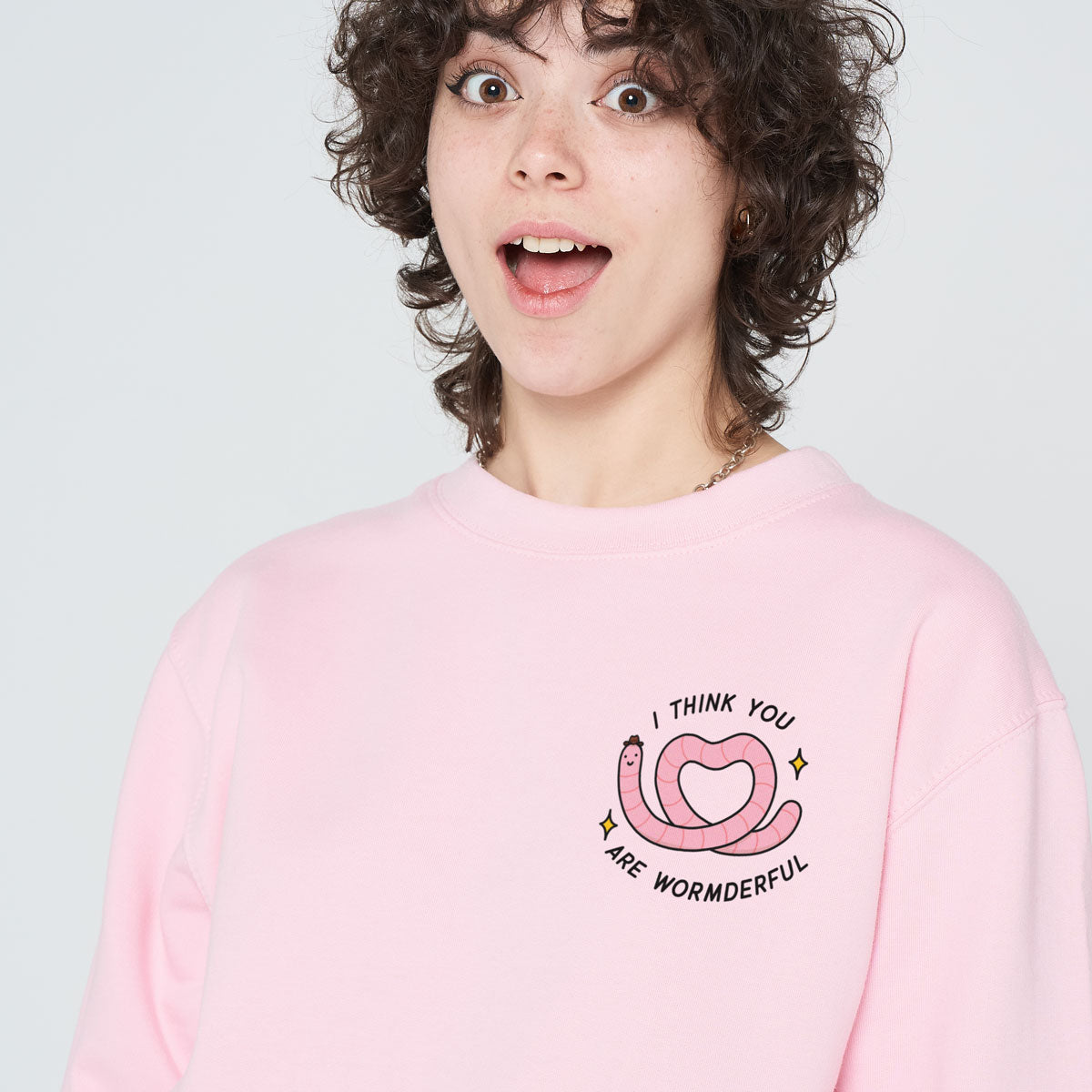 Wormderful Sweatshirt (Unisex)-Printed Clothing, Printed Sweatshirt, JH030-Sassy Spud