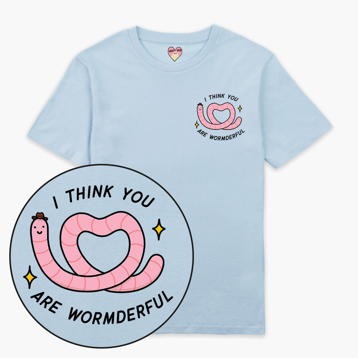 Wormderful T-Shirt (Unisex)-Printed Clothing, Printed T Shirt, EP01-Sassy Spud