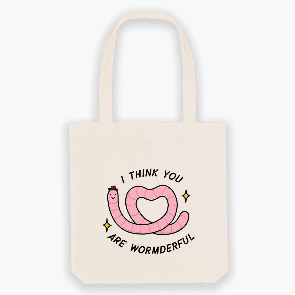 Wormderful Tote Bag-Sassy Accessories, Sassy Gifts, Sassy Tote Bag, STAU760-Sassy Spud