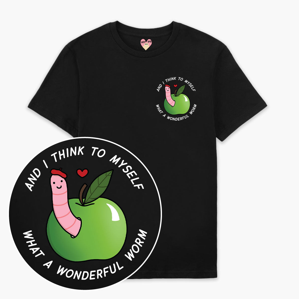 A Wonderful Worm T-Shirt (Unisex)-Printed Clothing, Printed T Shirt, EP01-Sassy Spud