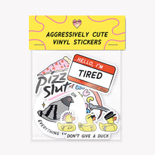 Afbeelding laden in Galerijviewer, Aggressively Cute Sticker Pack-Sassy Apparel, Sassy Accessories, Sassy Gift, Sassy Stickers-Sassy Spud