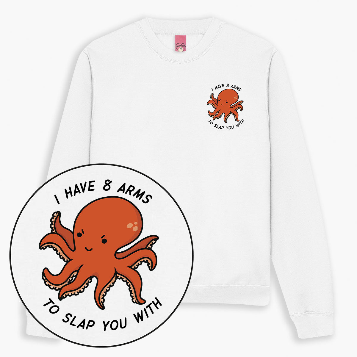 Angry Octopus Sweatshirt (Unisex)-Printed Clothing, Printed Sweatshirt, JH030-Sassy Spud