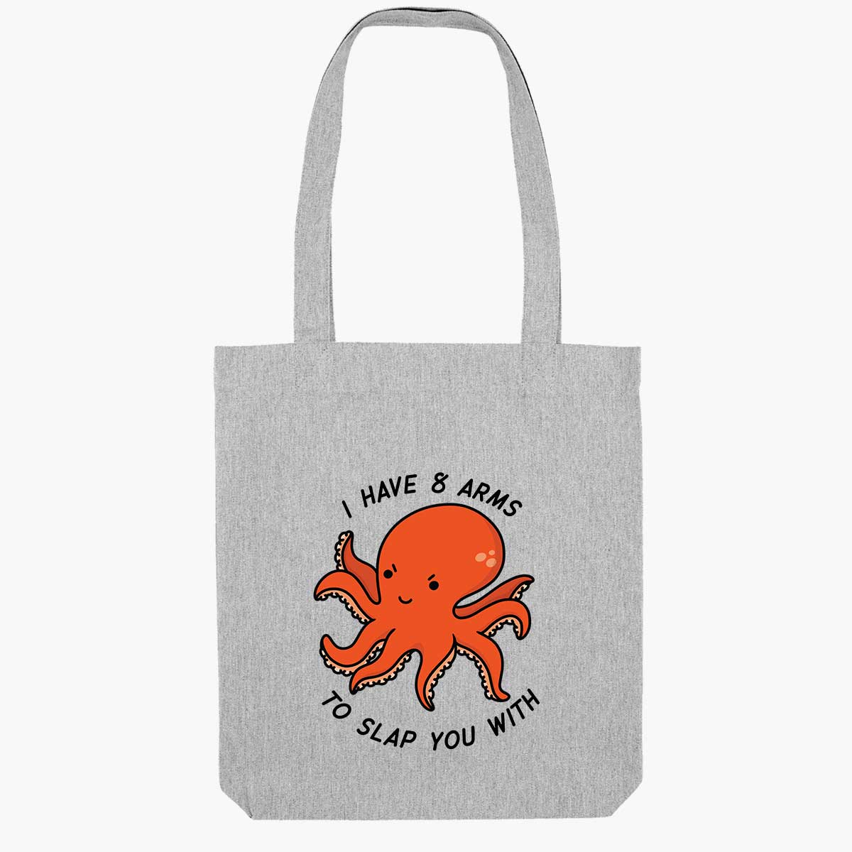 Angry Octopus Tote Bag-Sassy Accessories, Sassy Gifts, Sassy Tote Bag, STAU760-Sassy Spud