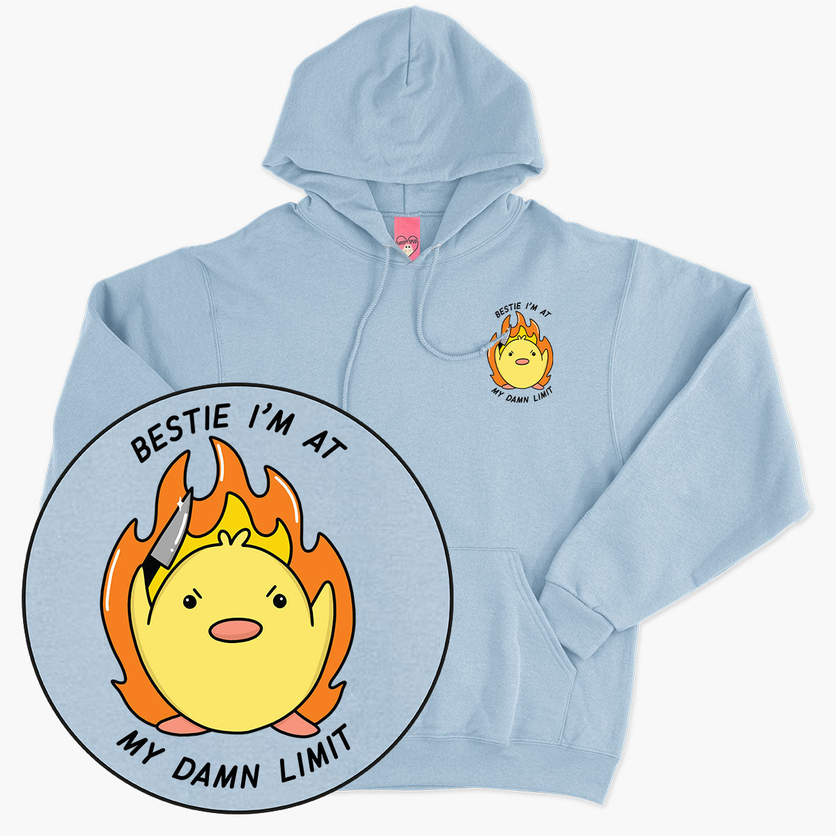 At My Limit Hoodie (Unisex)-Printed Clothing, Printed Hoodie, JH001-Sassy Spud