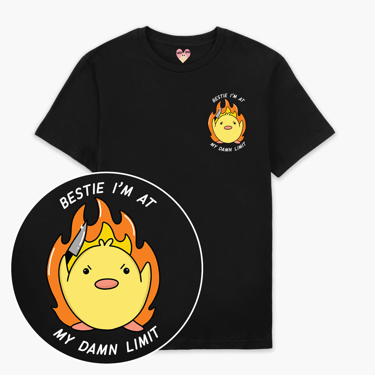 At My Limit T-Shirt (Unisex)-Printed Clothing, Printed T Shirt, EP01-Sassy Spud