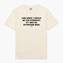 Laden Sie das Bild in den Galerie-Viewer, Attention Span T-Shirt (Unisex)-Printed Clothing, Printed T Shirt, EP01-Sassy Spud