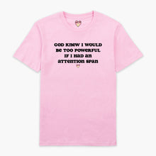 Laden Sie das Bild in den Galerie-Viewer, Attention Span T-Shirt (Unisex)-Printed Clothing, Printed T Shirt, EP01-Sassy Spud