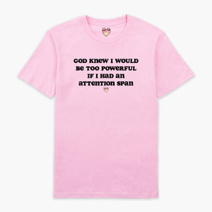 Attention Span T-Shirt (Unisex)-Printed Clothing, Printed T Shirt, EP01-Sassy Spud
