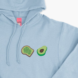 Avocado Toast Embroidered Hoodie (Unisex)-Embroidered Clothing, Embroidered Hoodie, JH001-Sassy Spud