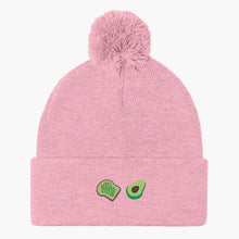 Load image into Gallery viewer, AVOCADO TOAST - Embroidered Pom Pom Beanie-Embroidered Clothing, Embroidered Beanie, BB426-Sassy Spud