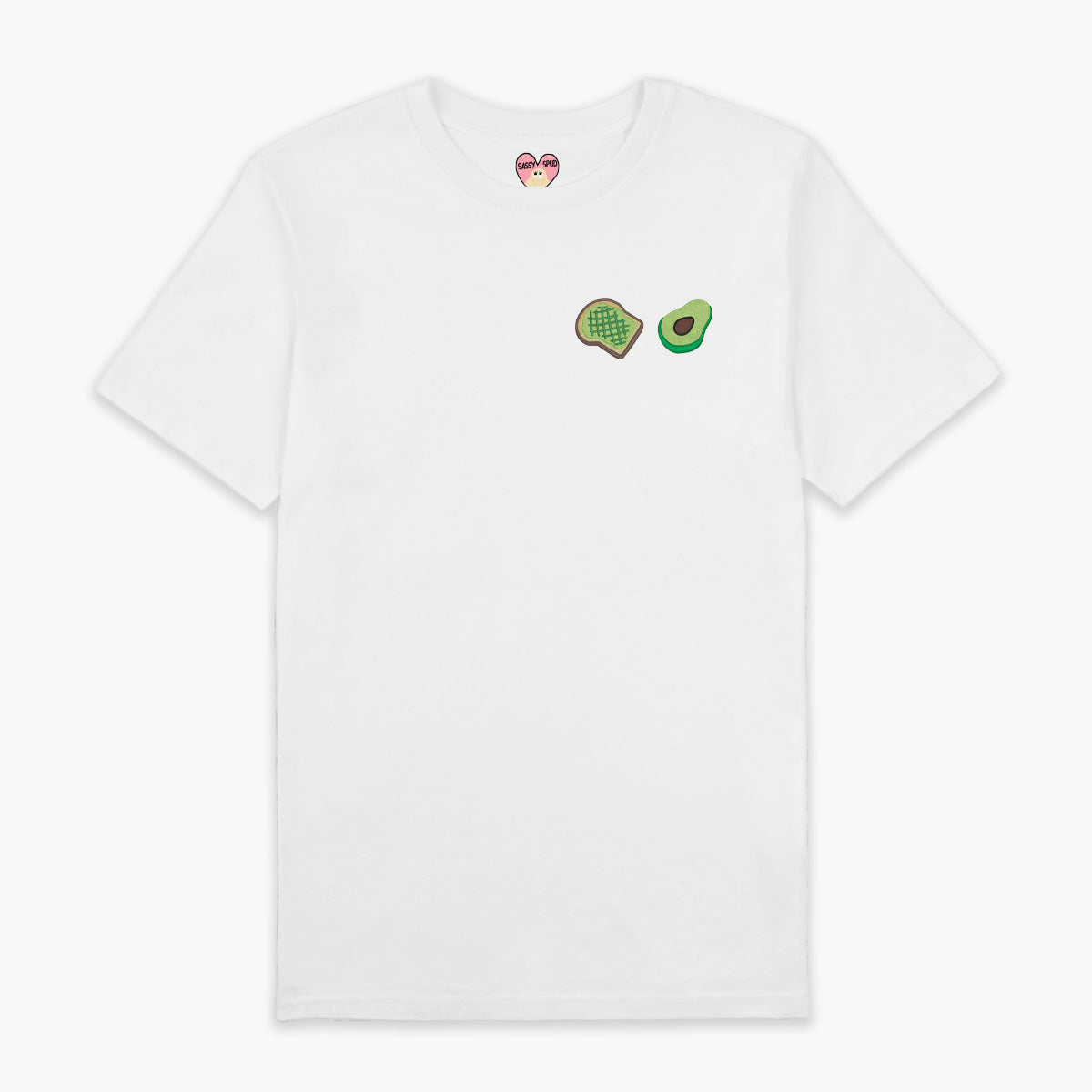 Avocado Toast Embroidered T-Shirt (Unisex)-Embroidered Clothing, Embroidered T Shirt, EP01-Sassy Spud