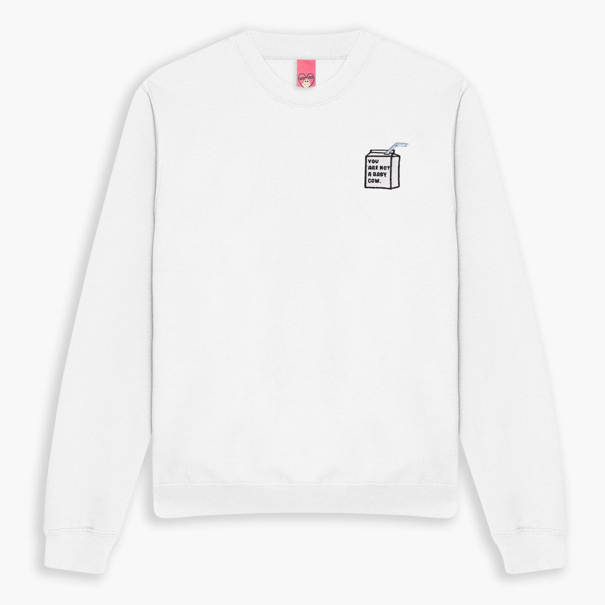 Baby Cow Embroidered Sweatshirt (Unisex)-Embroidered Clothing, Embroidered Sweatshirt, JH030-Sassy Spud