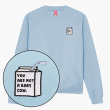 Laden Sie das Bild in den Galerie-Viewer, Baby Cow Embroidered Sweatshirt (Unisex)-Embroidered Clothing, Embroidered Sweatshirt, JH030-Sassy Spud