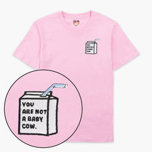 Laden Sie das Bild in den Galerie-Viewer, Baby Cow Embroidered T-Shirt (Unisex)-Embroidered Clothing, Embroidered T Shirt, EP01-Sassy Spud