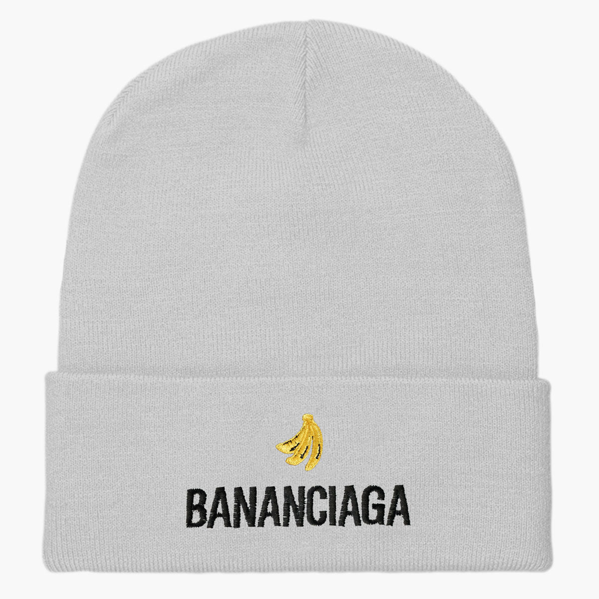 Bananciaga Embroidered Beanie-Embroidered Clothing, Embroidered Beanie, BB45-Sassy Spud