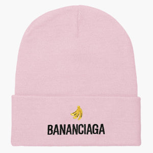 Bananciaga Embroidered Beanie-Embroidered Clothing, Embroidered Beanie, BB45-Sassy Spud