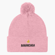 Load image into Gallery viewer, BANANCIAGA - Embroidered Pom Pom Beanie-Embroidered Clothing, Embroidered Beanie, BB426-Sassy Spud