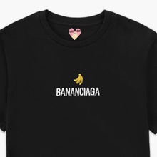 Laden Sie das Bild in den Galerie-Viewer, Bananciaga Embroidered T-Shirt (Unisex)-Embroidered Clothing, Embroidered T Shirt, EP01-Sassy Spud