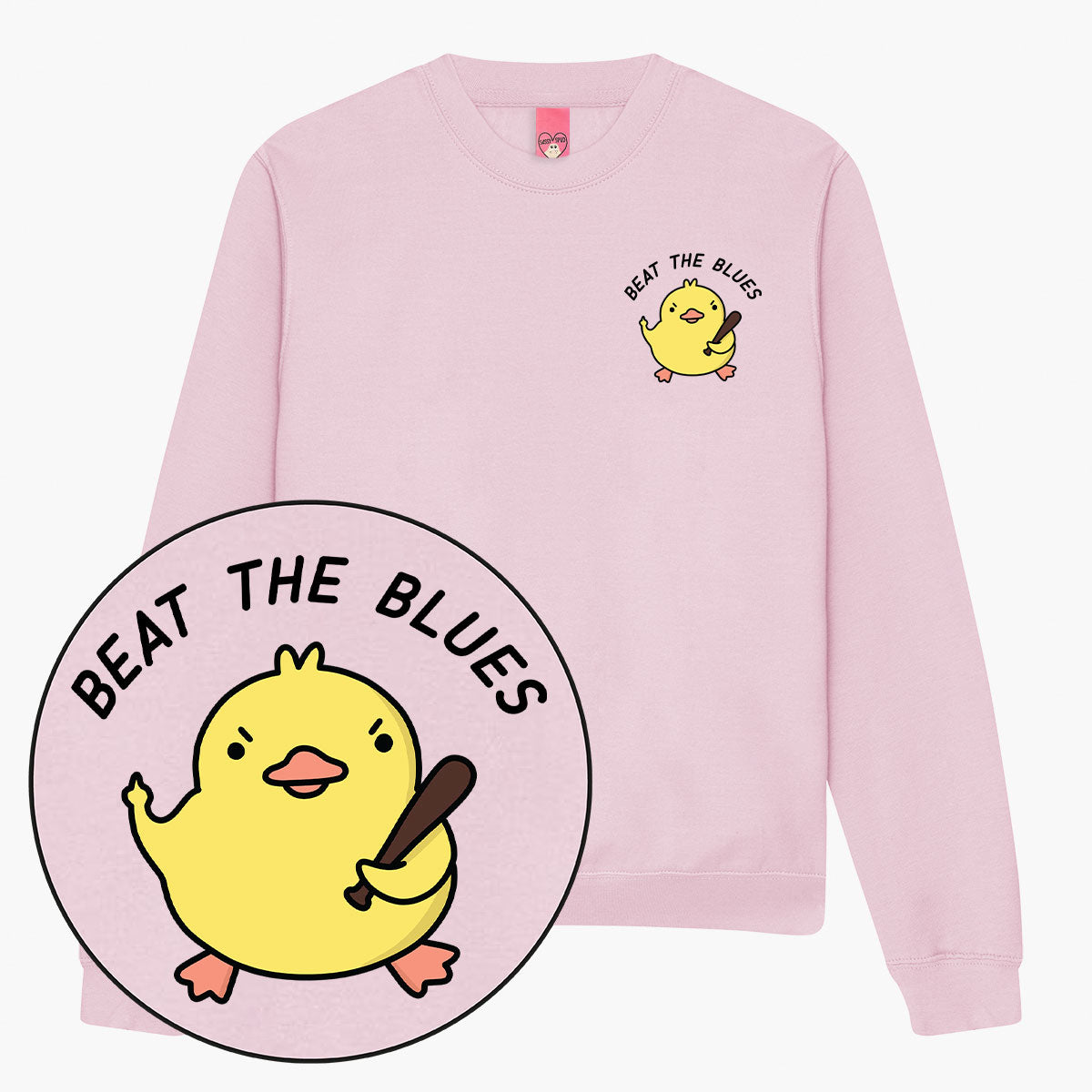 Beat The Blues Sweatshirt (Unisex)-Printed Clothing, Printed Sweatshirt, JH030-Sassy Spud