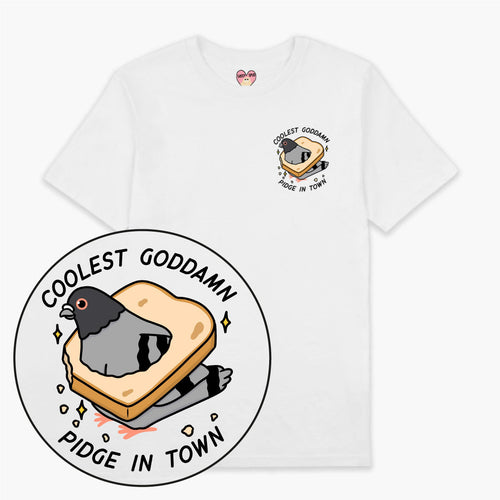 Bread Pigeon T-Shirt (Unisex)-Printed Clothing, Printed T Shirt, EP01-Sassy Spud