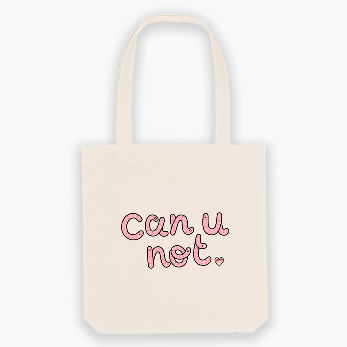 Can U Not Rude Worms Tote Bag-Sassy Accessories, Sassy Gifts, Sassy Tote Bag, STAU760-Sassy Spud