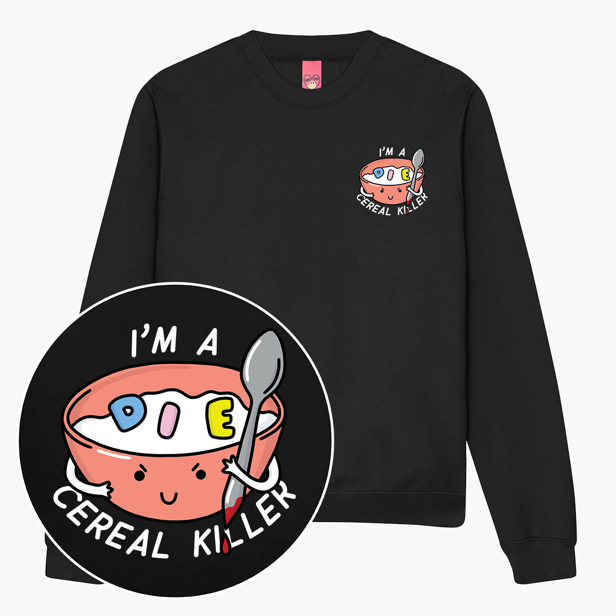 Cereal Killer Sweatshirt (Unisex)-Printed Clothing, Printed Sweatshirt, JH030-Sassy Spud