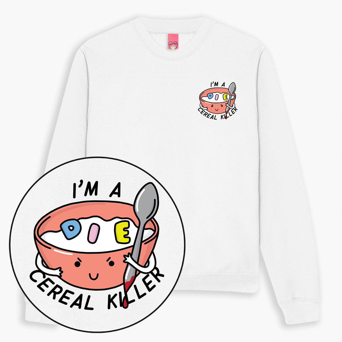 Cereal Killer Sweatshirt (Unisex)-Printed Clothing, Printed Sweatshirt, JH030-Sassy Spud