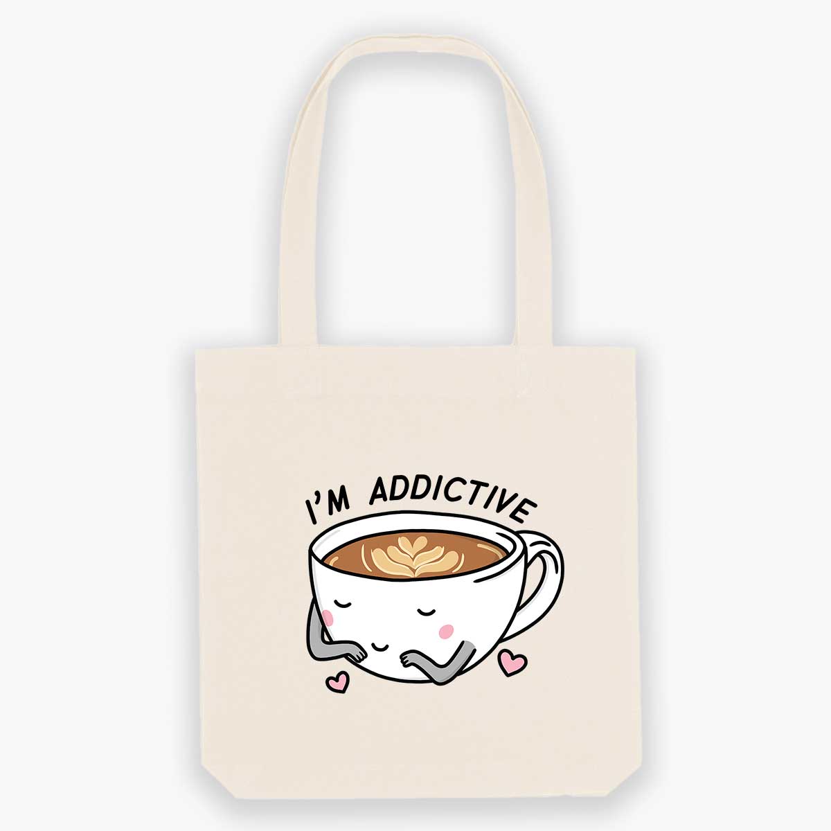 Coffee Addict Tote Bag-Sassy Accessories, Sassy Gifts, Sassy Tote Bag, STAU760-Sassy Spud