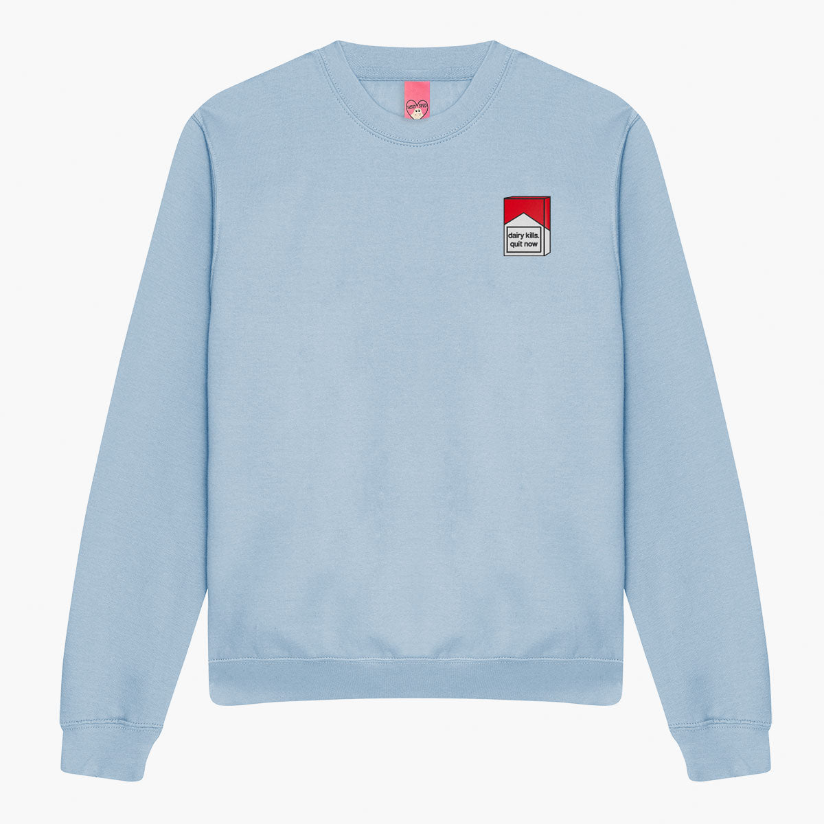 Dairy Kills Embroidered Sweatshirt (Unisex)-Embroidered Clothing, Embroidered Sweatshirt, JH030-Sassy Spud