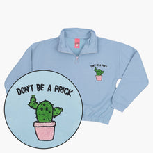 Afbeelding laden in Galerijviewer, Don&#39;t Be A Prick Embroidered 1/4 Zip Crop Sweatshirt-Embroidered Clothing, Embroidered 1/4 Zip Crop Sweatshirt, JH037-Sassy Spud