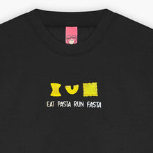 Laden Sie das Bild in den Galerie-Viewer, Eat Pasta Run Fasta Embroidered Sweatshirt (Unisex)-Embroidered Clothing, Embroidered Sweatshirt, JH030-Sassy Spud