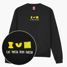 Afbeelding laden in Galerijviewer, Eat Pasta Run Fasta Embroidered Sweatshirt (Unisex)-Embroidered Clothing, Embroidered Sweatshirt, JH030-Sassy Spud