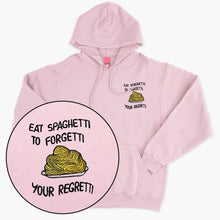 Load image into Gallery viewer, Eat Spaghetti Embroidered Hoodie (Unisex)-Embroidered Clothing, Embroidered Hoodie, JH001-Sassy Spud