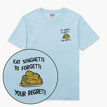 Afbeelding laden in Galerijviewer, Eat Spaghetti Embroidered T-Shirt (Unisex)-Embroidered Clothing, Embroidered T Shirt, EP01-Sassy Spud
