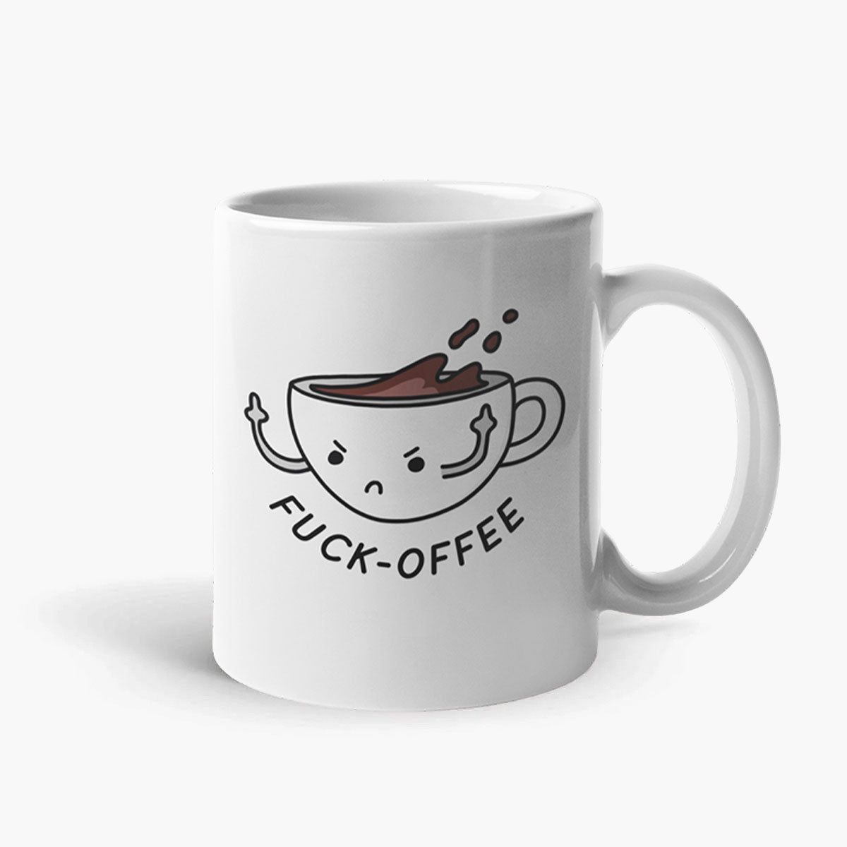 F*ck-offee Coffee Mug-Funny Gift, Funny Coffee Mug, 11oz White Ceramic-Sassy Spud