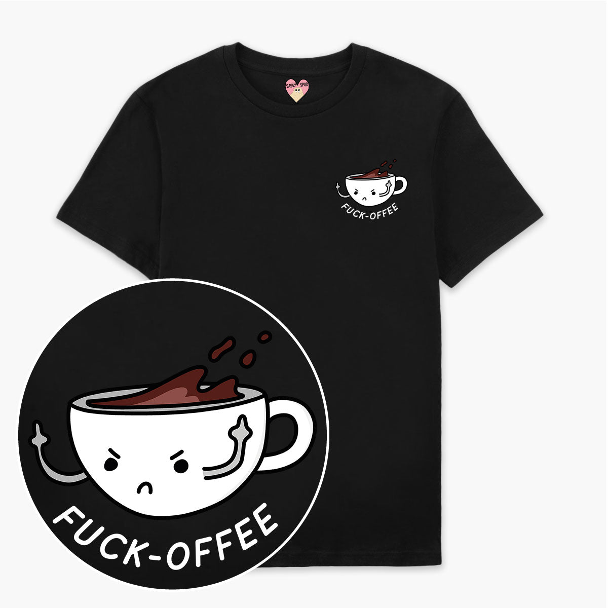 F*ck-offee T-Shirt (Unisex)-Printed Clothing, Printed T Shirt, EP01-Sassy Spud