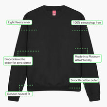 Load image into Gallery viewer, F*cking Humans Alien Embroidered Sweatshirt (Unisex)-Embroidered Clothing, Embroidered Sweatshirt, JH030-Sassy Spud