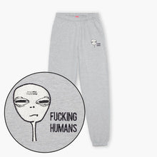 Laden Sie das Bild in den Galerie-Viewer, F*cking Humans Embroidered Joggers (Unisex)-Embroidered Clothing, Embroidered Joggers, JH072-Sassy Spud