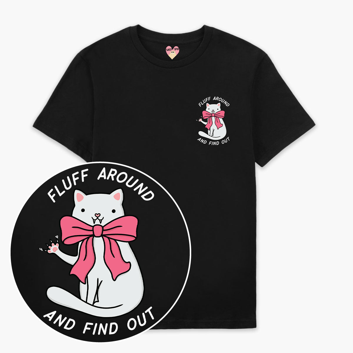 Fluff Around T-Shirt (Unisex)-Printed Clothing, Printed T Shirt, EP01-Sassy Spud